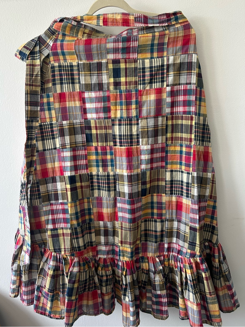 Kiel James Patrick Jacqueline
Patchwork Madras Asymmetrical Ruffle Wrap Skirt - Picture 6 of 8